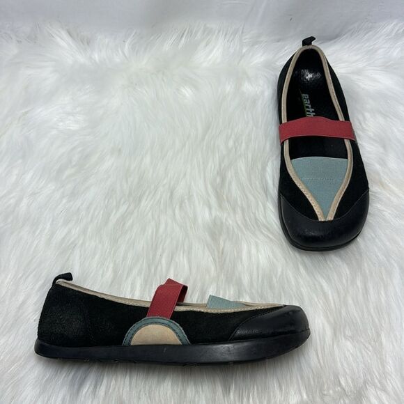 Kalso Earth Shoe Intrigue Black Suede Slip On Flats Sz 7 - Picture 1 of 6